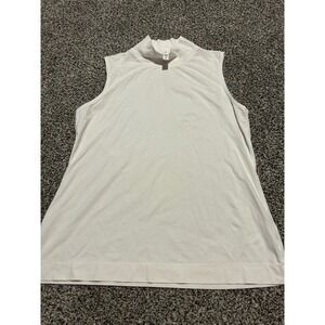 B8 Athleta High Neck Sleeveless Top‎ White Women's Size Small tank